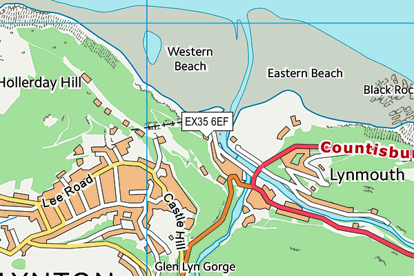 EX35 6EF map - OS VectorMap District (Ordnance Survey)