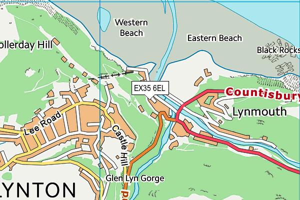 EX35 6EL map - OS VectorMap District (Ordnance Survey)
