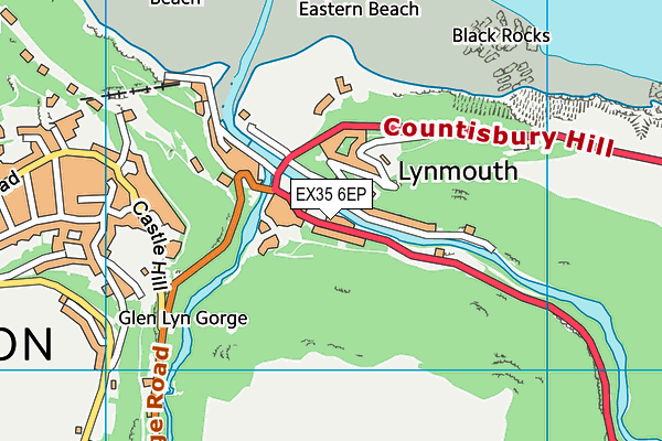 EX35 6EP map - OS VectorMap District (Ordnance Survey)