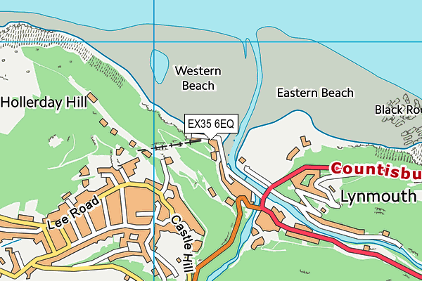 EX35 6EQ map - OS VectorMap District (Ordnance Survey)