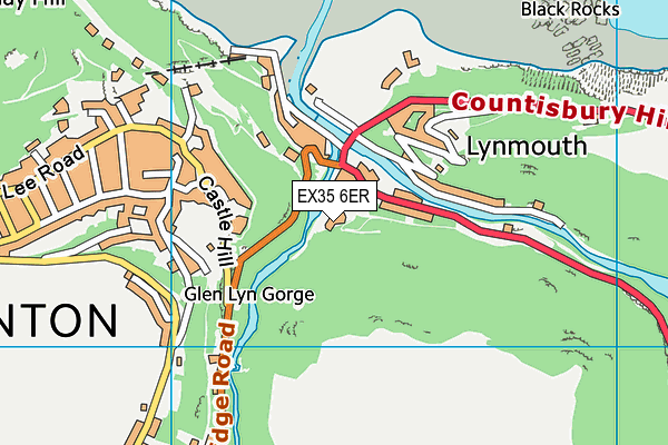 EX35 6ER map - OS VectorMap District (Ordnance Survey)