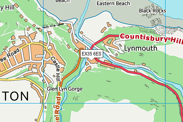 EX35 6ES map - OS VectorMap District (Ordnance Survey)