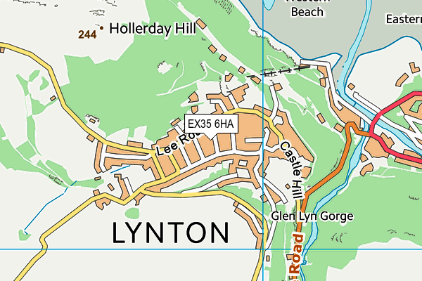 EX35 6HA map - OS VectorMap District (Ordnance Survey)