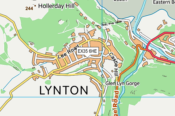 EX35 6HE map - OS VectorMap District (Ordnance Survey)