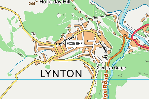 EX35 6HF map - OS VectorMap District (Ordnance Survey)