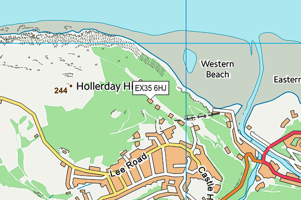 EX35 6HJ map - OS VectorMap District (Ordnance Survey)