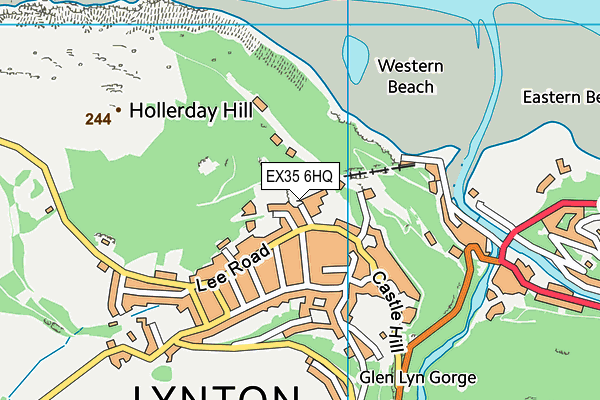 EX35 6HQ map - OS VectorMap District (Ordnance Survey)