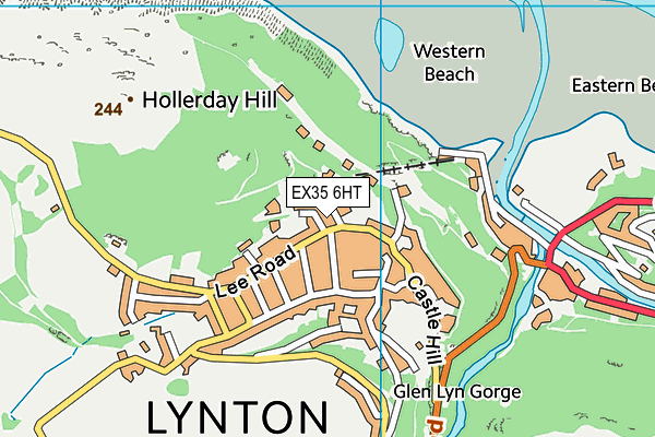 EX35 6HT map - OS VectorMap District (Ordnance Survey)