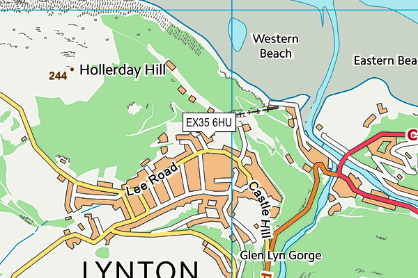 EX35 6HU map - OS VectorMap District (Ordnance Survey)