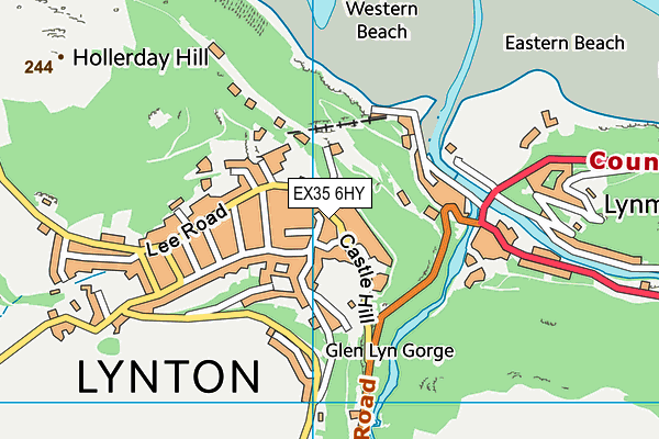 EX35 6HY map - OS VectorMap District (Ordnance Survey)