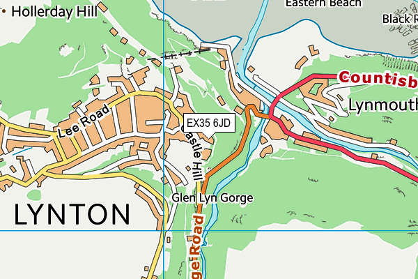 EX35 6JD map - OS VectorMap District (Ordnance Survey)