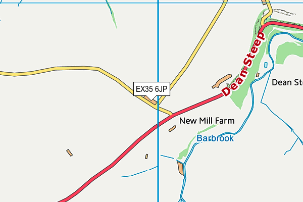 EX35 6JP map - OS VectorMap District (Ordnance Survey)