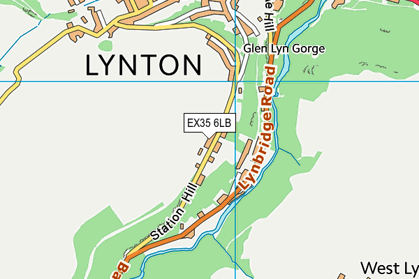 EX35 6LB map - OS VectorMap District (Ordnance Survey)