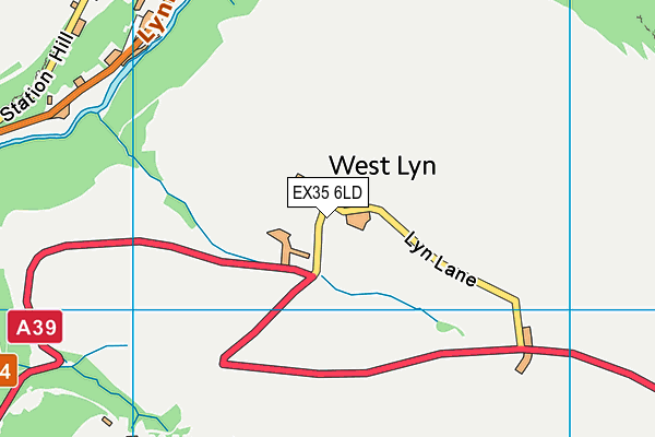 EX35 6LD map - OS VectorMap District (Ordnance Survey)