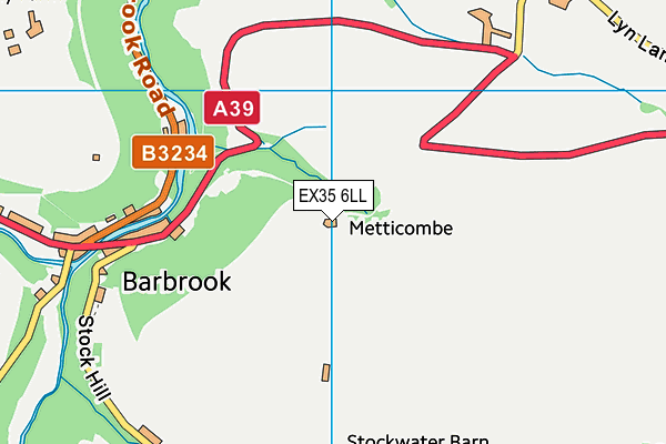 EX35 6LL map - OS VectorMap District (Ordnance Survey)