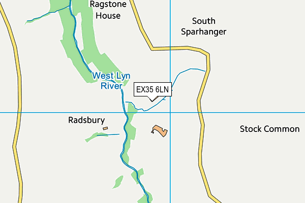 EX35 6LN map - OS VectorMap District (Ordnance Survey)