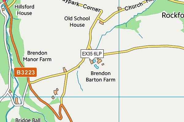 EX35 6LP map - OS VectorMap District (Ordnance Survey)