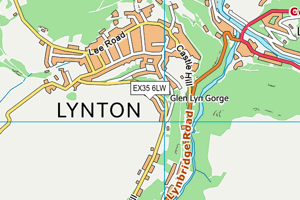 EX35 6LW map - OS VectorMap District (Ordnance Survey)