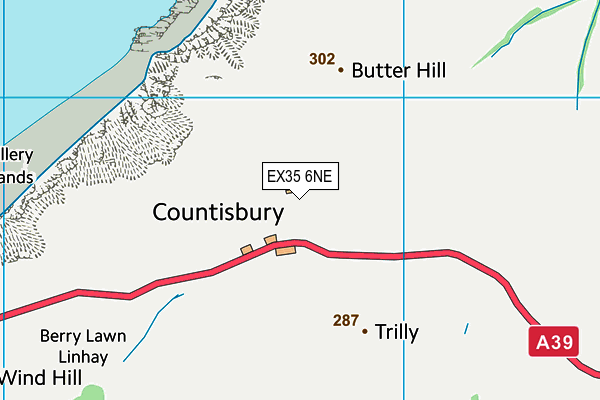 EX35 6NE map - OS VectorMap District (Ordnance Survey)