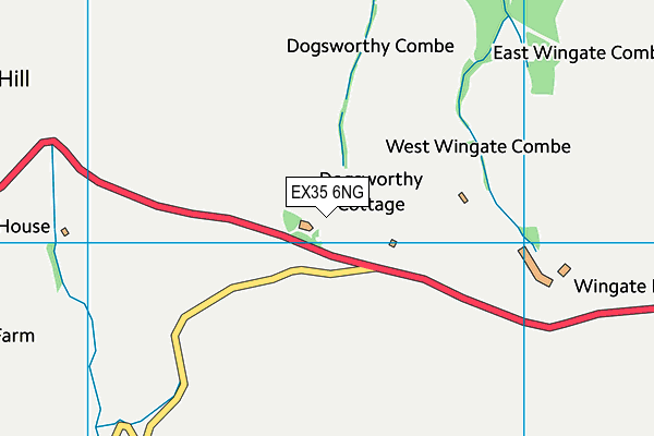 EX35 6NG map - OS VectorMap District (Ordnance Survey)