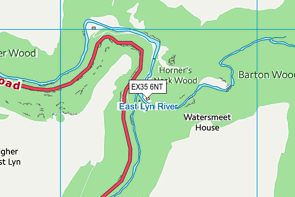 EX35 6NT map - OS VectorMap District (Ordnance Survey)