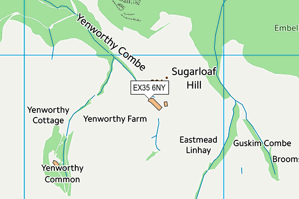 EX35 6NY map - OS VectorMap District (Ordnance Survey)