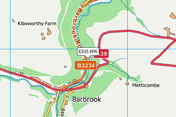 EX35 6PA map - OS VectorMap District (Ordnance Survey)