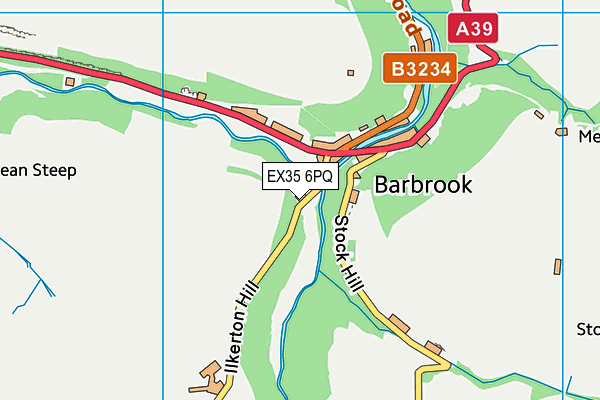 EX35 6PQ map - OS VectorMap District (Ordnance Survey)