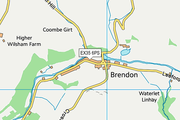 EX35 6PS map - OS VectorMap District (Ordnance Survey)