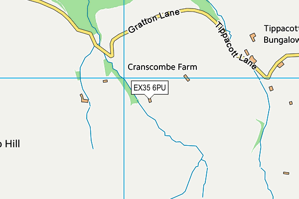 EX35 6PU map - OS VectorMap District (Ordnance Survey)