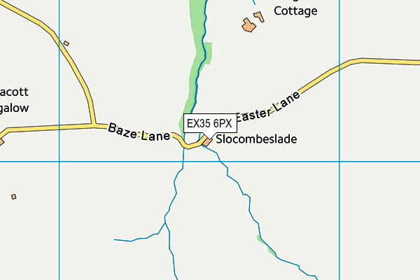 EX35 6PX map - OS VectorMap District (Ordnance Survey)