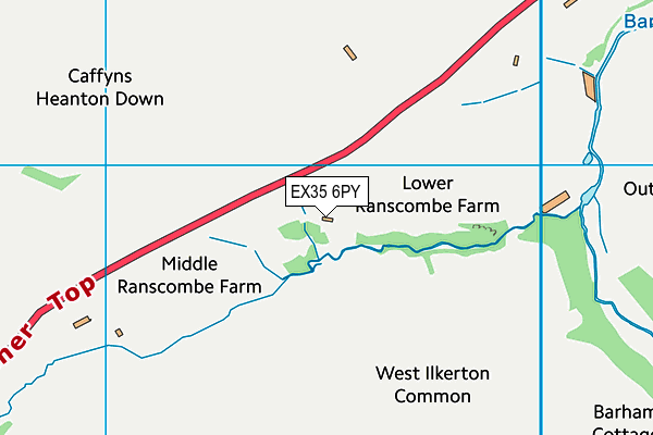 EX35 6PY map - OS VectorMap District (Ordnance Survey)