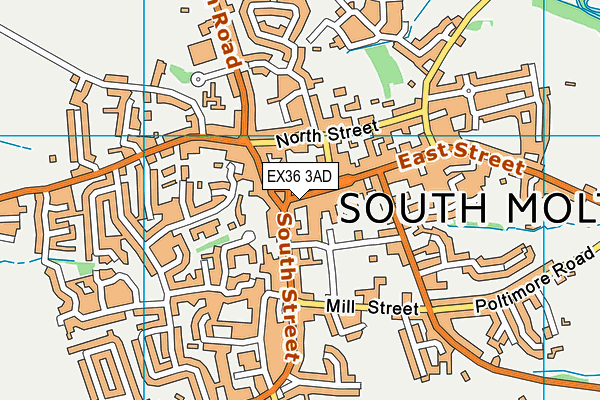 EX36 3AD map - OS VectorMap District (Ordnance Survey)