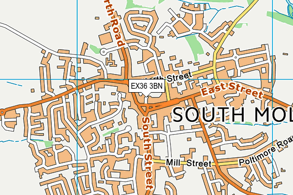 EX36 3BN map - OS VectorMap District (Ordnance Survey)