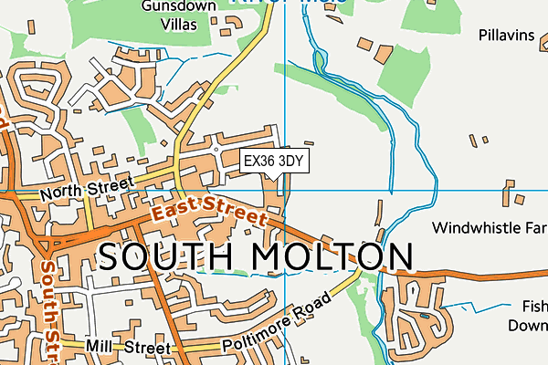 Map of MARSH LANE SERVICING (SOUTH MOLTON) LIMITED at district scale