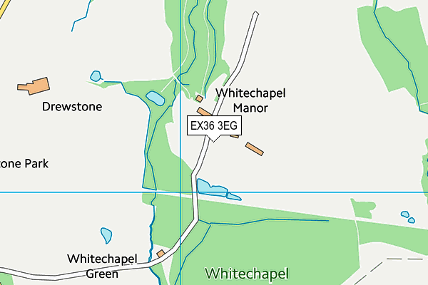 EX36 3EG map - OS VectorMap District (Ordnance Survey)