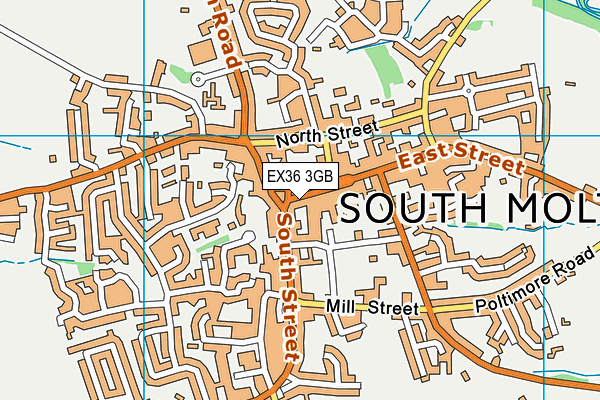 EX36 3GB map - OS VectorMap District (Ordnance Survey)
