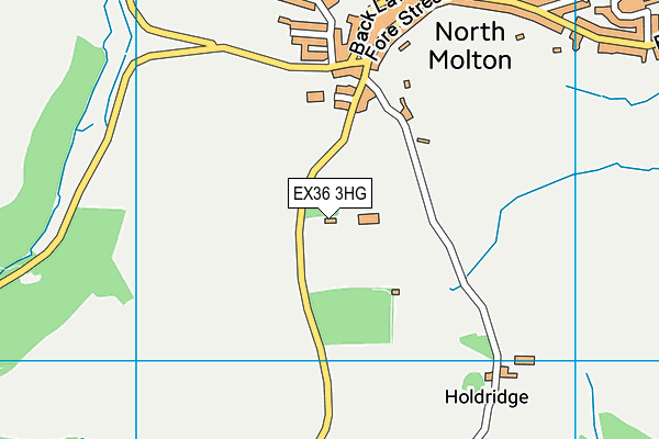 North Molton Sports And Community Centre map (EX36 3HG) - OS VectorMap District (Ordnance Survey)