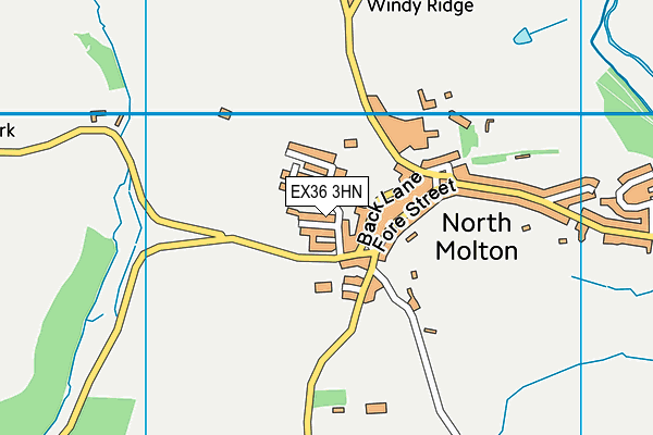 EX36 3HN map - OS VectorMap District (Ordnance Survey)