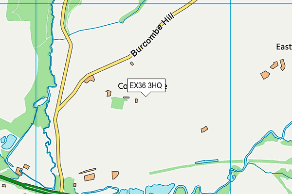 EX36 3HQ map - OS VectorMap District (Ordnance Survey)