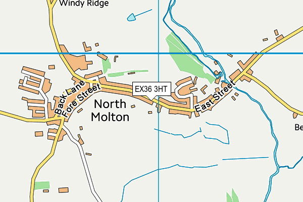 EX36 3HT map - OS VectorMap District (Ordnance Survey)