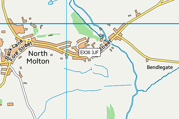 EX36 3JF map - OS VectorMap District (Ordnance Survey)