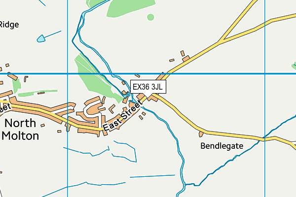 EX36 3JL map - OS VectorMap District (Ordnance Survey)