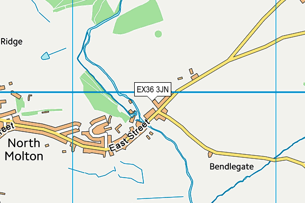 EX36 3JN map - OS VectorMap District (Ordnance Survey)