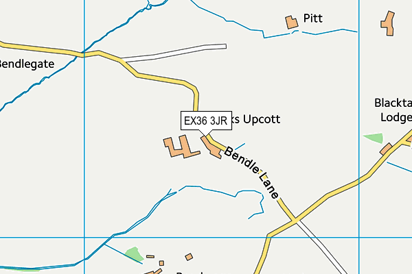 EX36 3JR map - OS VectorMap District (Ordnance Survey)