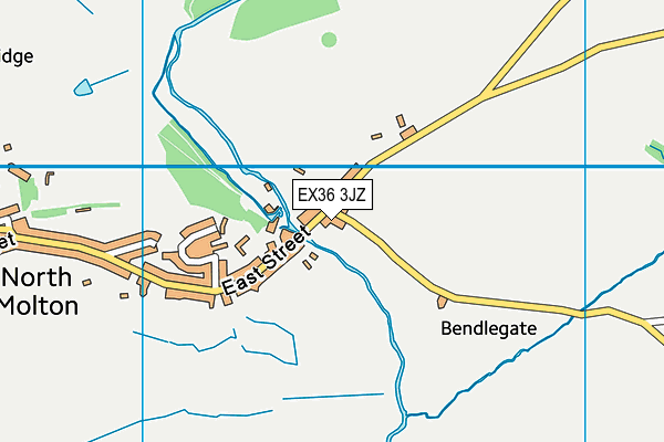 EX36 3JZ map - OS VectorMap District (Ordnance Survey)