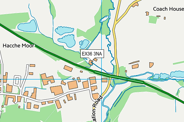 EX36 3NA map - OS VectorMap District (Ordnance Survey)