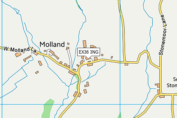 EX36 3NG map - OS VectorMap District (Ordnance Survey)