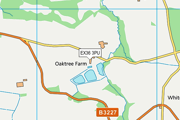 EX36 3PU map - OS VectorMap District (Ordnance Survey)