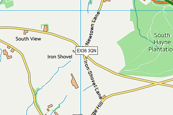 EX36 3QN map - OS VectorMap District (Ordnance Survey)